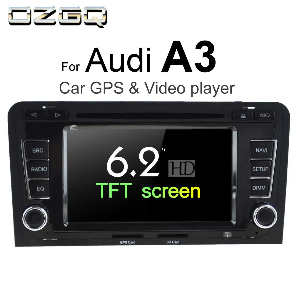 OZGQ Android 7,1 Автомобильный DVD плеер для автомобиля AUDI A3 2003~ 2012 HD Экран Авто gps навигации Bluetooth, радио, ТВ аудио видео музыка стерео