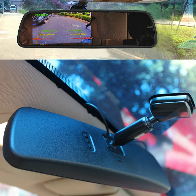 Sinairyu 4 3 &quotTFT lcd Специальный автомобильный монитор зеркала заднего вида с