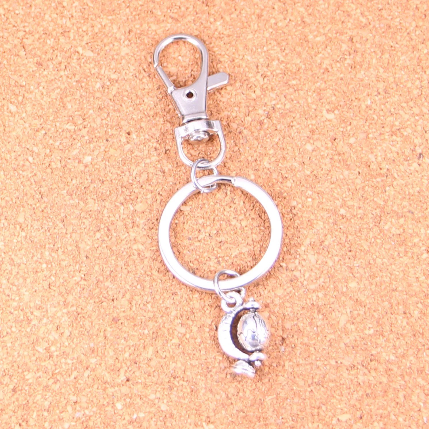 Tellurian Globe Keychain Purse Car Key Chain Bag Decorative Alloy