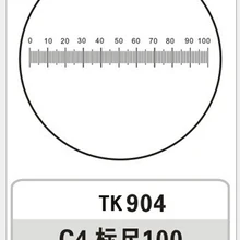 0,05 мм Стеклянная шкала скольжения измерительный микроскоп калибровка микрометра для столик микроскопа окуляра объектива