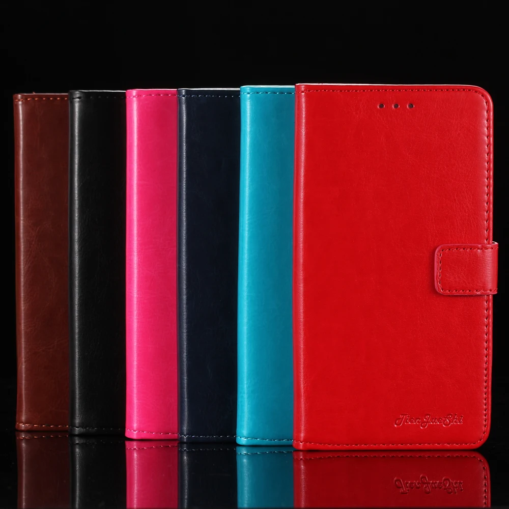 

TienJueShi Deluxe Retro Style High quality Protection Leather Cover Case For Logicom Le Moov 2 5.45 inch Shell Wallet Etui Skin