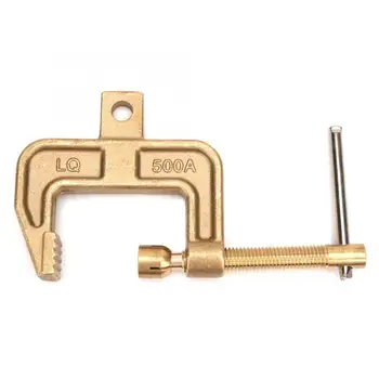 

500A/1000A Brass Copper Material G Shape Ground Welding Earth Clamp for Welding Machine clamp pipe
