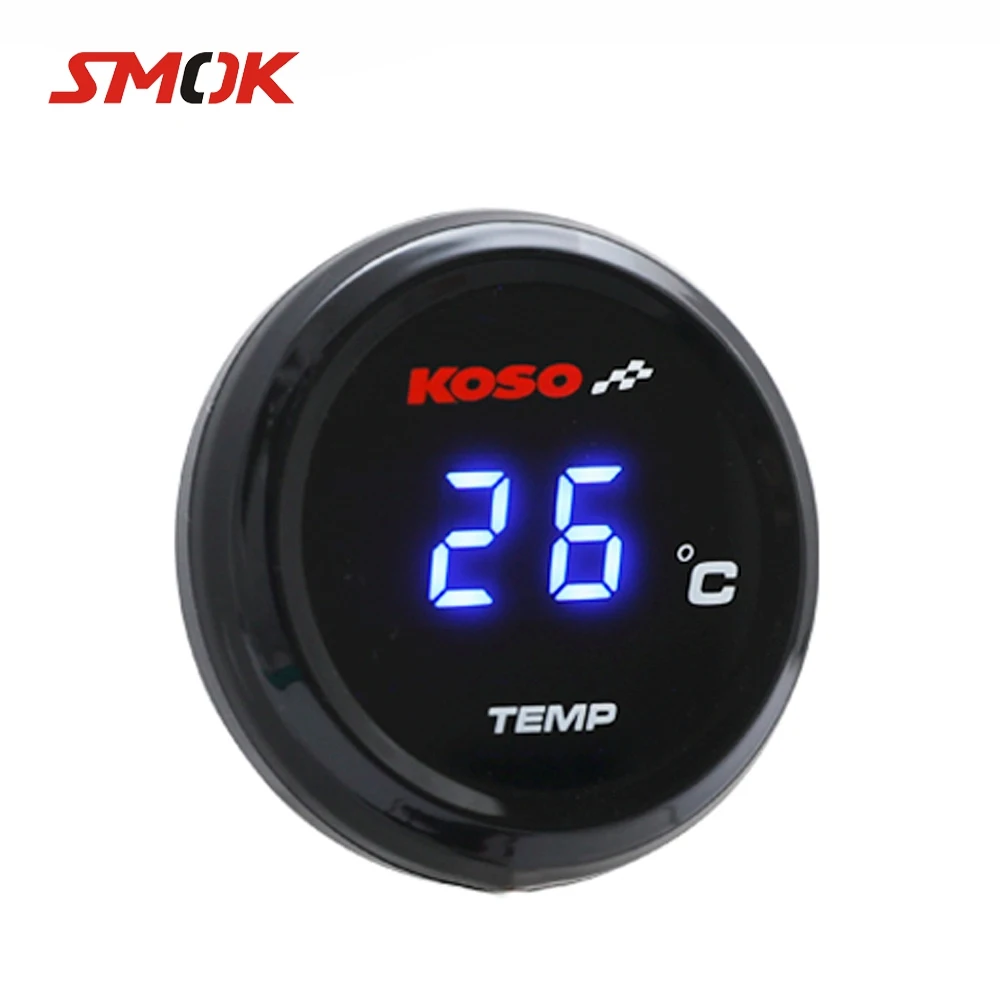 

SMOK For KOSO Xmax 300 250 125 Universal Motorcycle Thermometer Instruments Water Temp Temperature Digital Display Gauge Meter