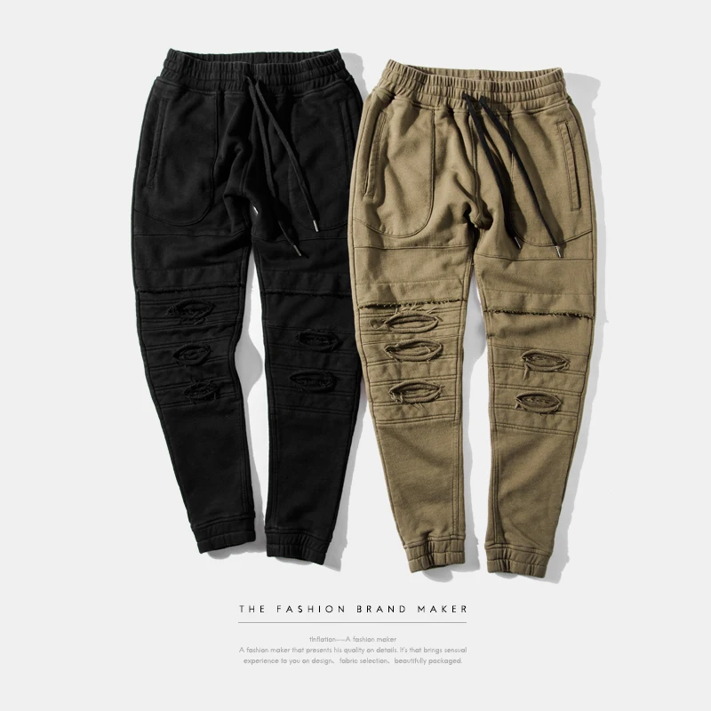 ripped cargo joggers