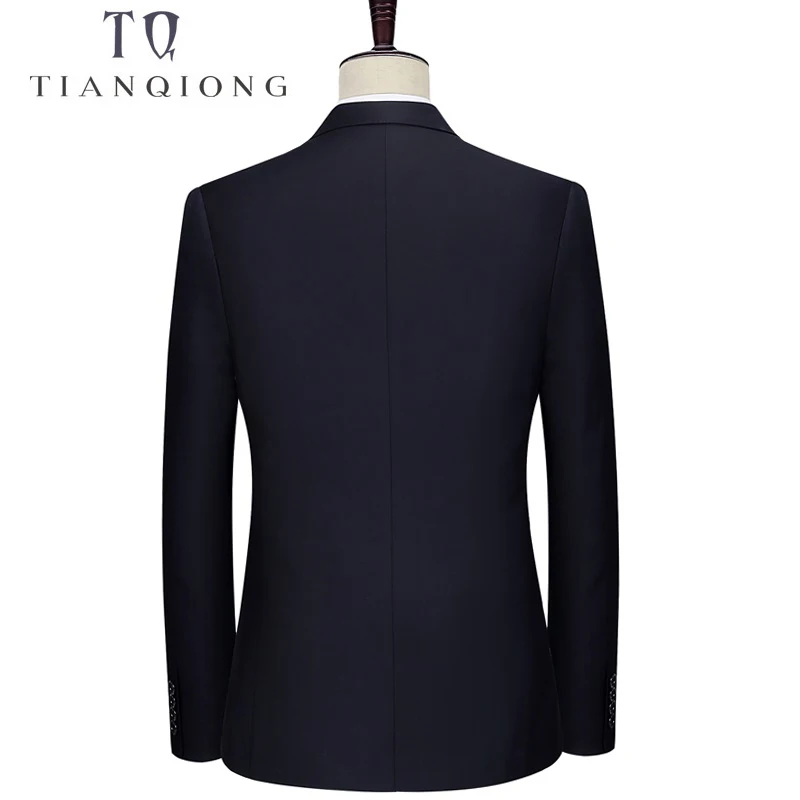TIAN QIONG темно-синий мужской костюм, костюм на заказ, новые модные свадебные костюмы для мужчин, приталенные смокинги для жениха для мужчин