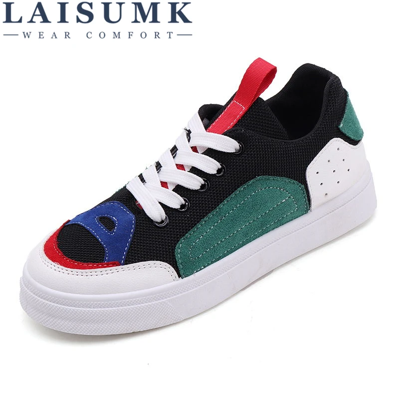 

LAISUMK Breathable Summer Women Shoes Sneakers 2019 Luxury Brand Women Sneakers Casual Shoes Female Comfortable Slipony Women