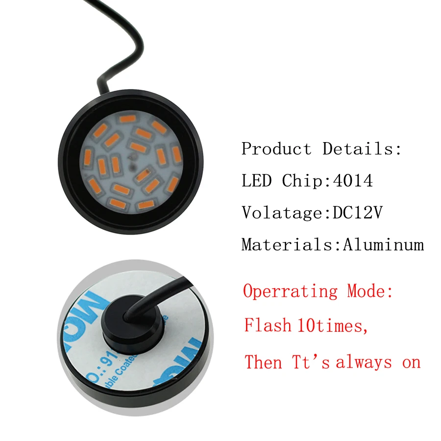 Gfoloza Flashing Door Open Anti Collision Warning Light Car Led Signal Flash Lamp Decorative Indicator Hit Avoid Crash Strobe Signal Lamp Aliexpress