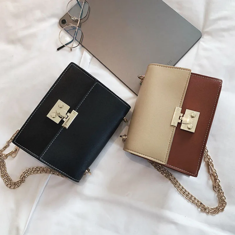 

Women Waterproof Mini Leather Shoulder Bag with Adjustable Metal Chain Popular