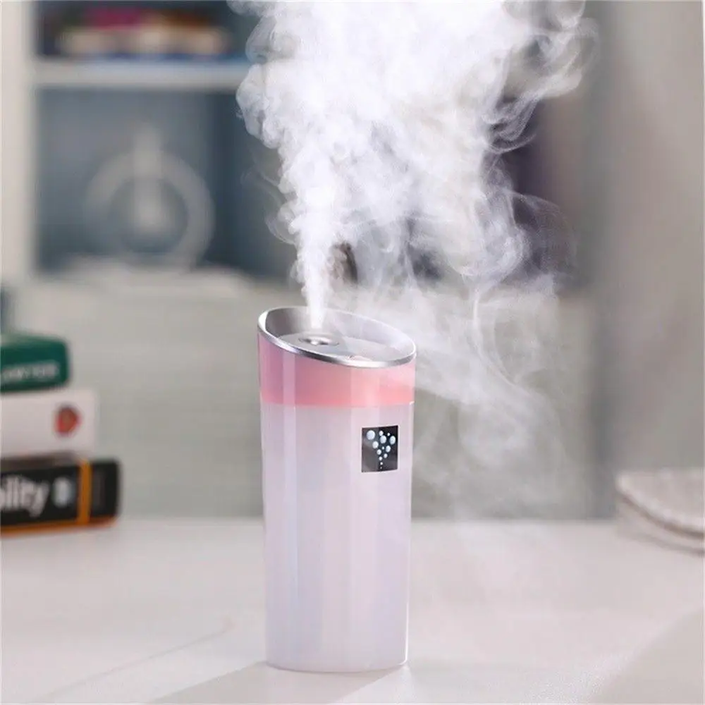 

Small O Mini USB Car Humidifier Aromatherapy Negative Ion Air Purifying Mute Mist Sprayer Function With LED Night Lamp