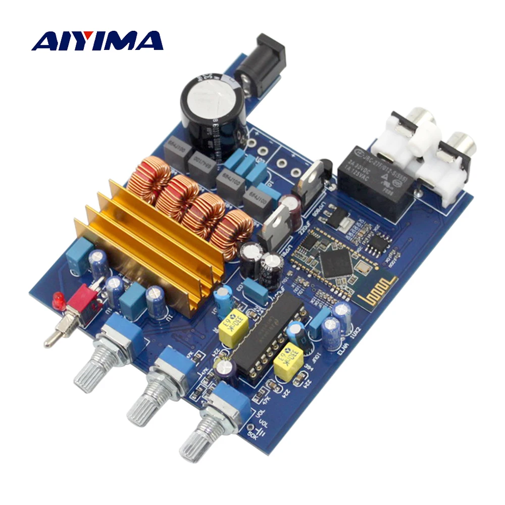 Aiyima TPA3116 + LM1036 Bluetooth Усилители домашние доска CSR4.0 класса D 2.0 аудио 50 Вт Поддержка ВЧ