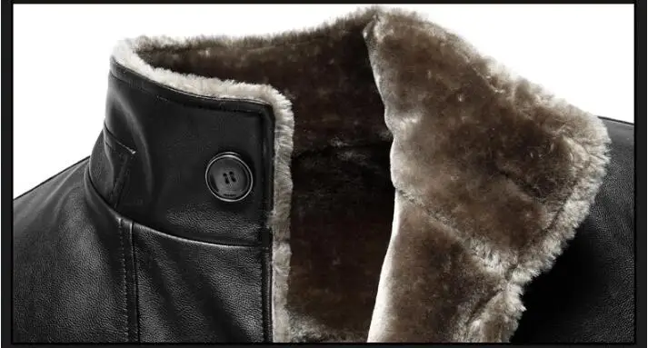 Мужская куртка из овечьей кожи, пальто, парка из натурального меха, Мужская одежда, длинный плюш, толстая зимняя овчина, мужские куртки большого размера