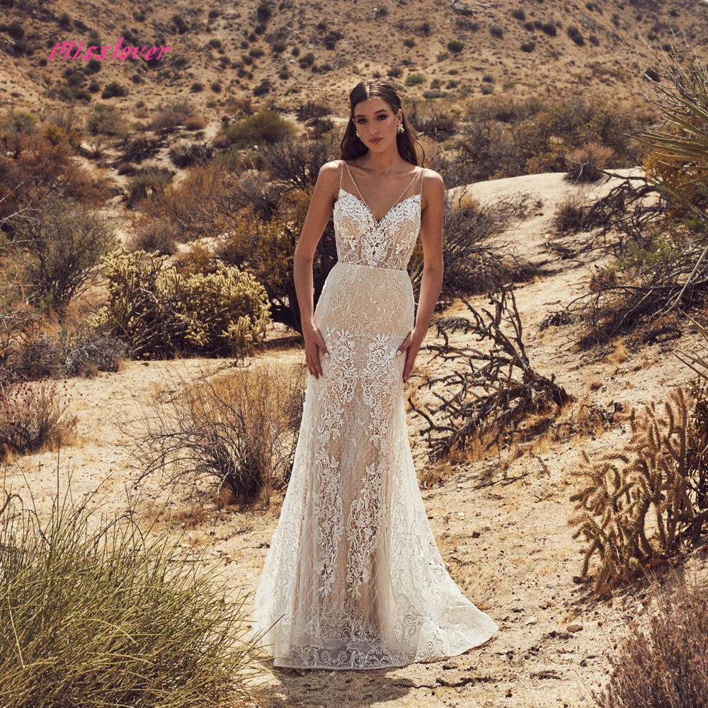 Vestido De Noiva Luxury Vintage lace Mermaid Bride Wedding Dress 2019 new Bridal Gown Sexy V-neck backless Robe de mariee Vestido De Noiva Luxury Vintage lace Mermaid Bride Wedding Dress 2019 new Bridal Gown Sexy V-neck backless Robe de mariee