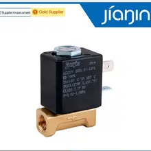 JYZ-3N нормально закрытый N/C 2/2 способ прямого действия AC 230V G1/8 'латунь Паровая воздушная вода 2 положения Соленоидный клапан кофеварки
