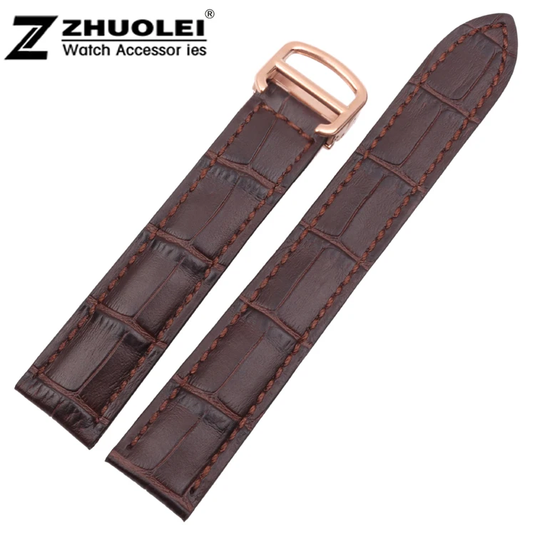 20mm*18mm Buckle 1pcs New High Quality Genuine Leather Watch Band Strap