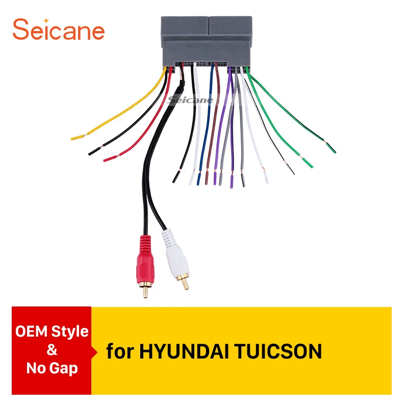 Seicane Топ электропроводка автомобиля жгутовый штепсельный разъем адаптер аудио кабель для HYUNDAI TUCSON