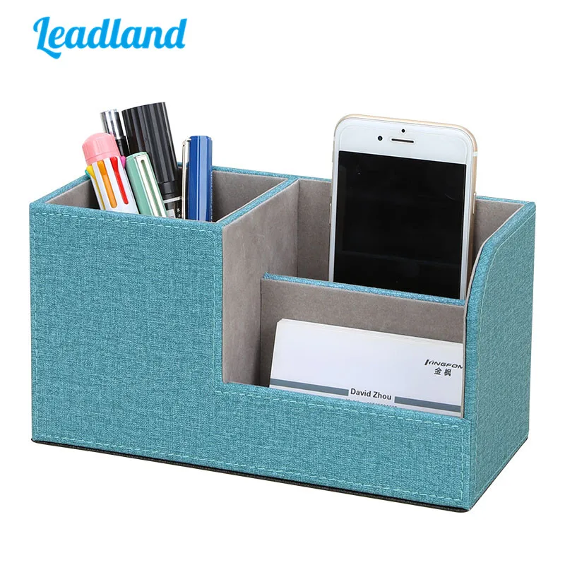 New Marble Small Pen Holder Pencil Box Pu Leather Desk Organizer New Marble Small Pen Holder Pencil Box