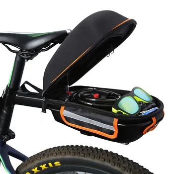 

Bike Rear Rack Bag Bicycle Shelf Utility And Durable Hard shell Riding Cycling Seat Cargo Bag Supplies WHShopping