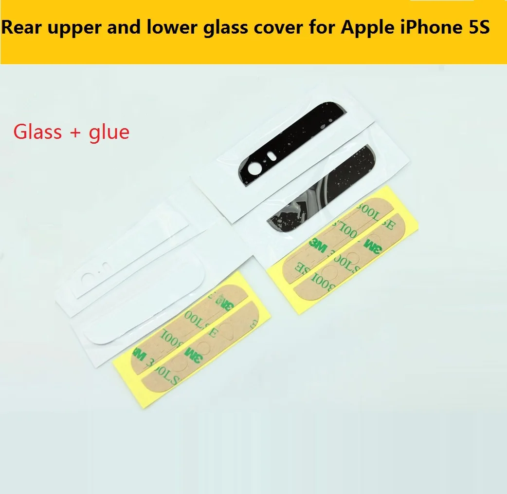 Высококачественная задняя крышка верхняя и нижняя стеклянная для Apple iPhone 5
