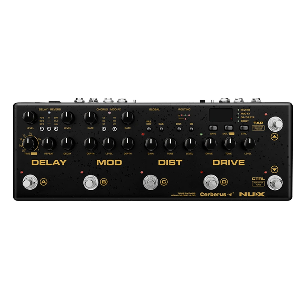 NUX Cerberus Integrated Guitar Pedal Electric Bass Analog Overdrive Distortion Modulation Chorus Delay Multi Effects NUX Cerberus Integrated Guitar Pedal Electric Bass Analog Overdrive Distortion Modulation Chorus Delay Multi Effects