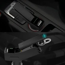 Wallytech Bluetooth Earphone with FM and Car charger metal wireless earphone with FM lcd display
