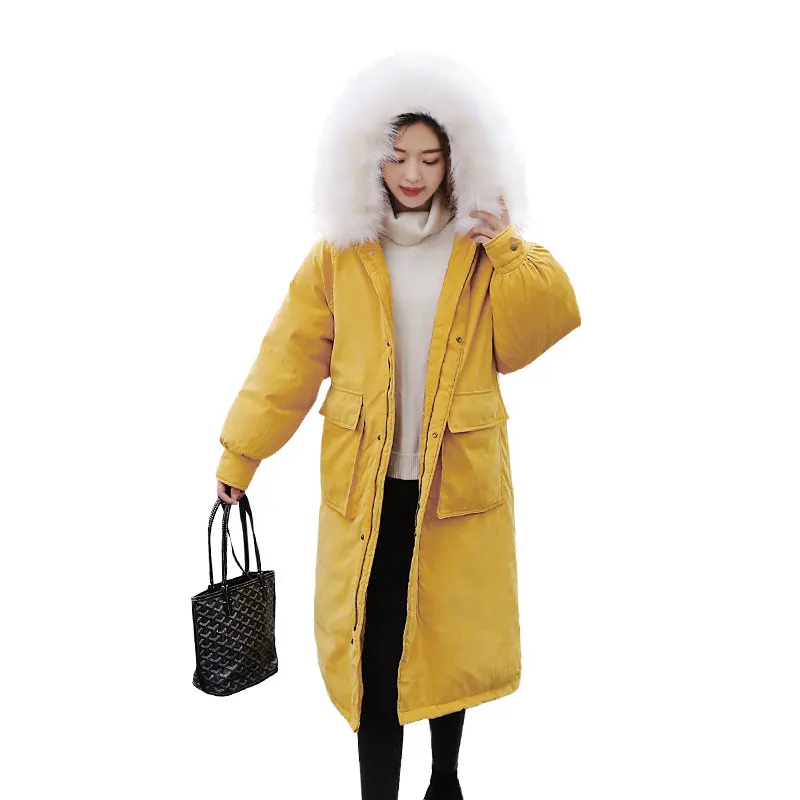 

KUYOMENS Women's Winter Parka Winter Women Coat Long Slim Thickening Warm Jacket Female Outerwear Girl's Overcoat