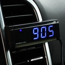 Carro Relógio Eletrônico Auto Relógio Carro Termômetro Luminosa Adorno Decoração Melhor Presente de Natal