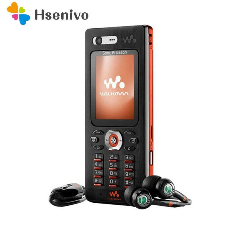 100% Оригинальный сотовый телефон Sony Ericsson w880 w880i разблокированный мобильный 3G Bluetooth