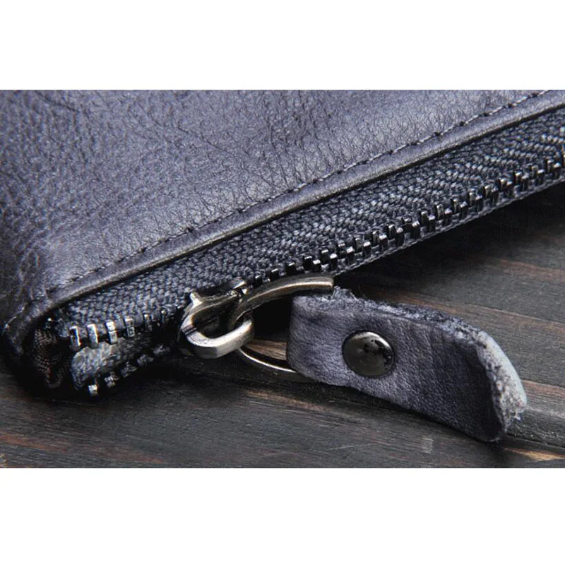Bit Langen Handmade Absatz Von Bjyl karte Männer 1 Erste Hand Tasche Weiche Leder Damen Brieftasche Multi 2 Schicht Retro xAnxIzFwfS