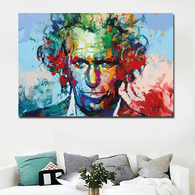 colorful portrait oil painting