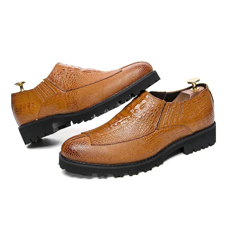 designer snake skin leather men shoes italian luxury brand fish platform party male footwear wedding dress oxford shoes for men (48)