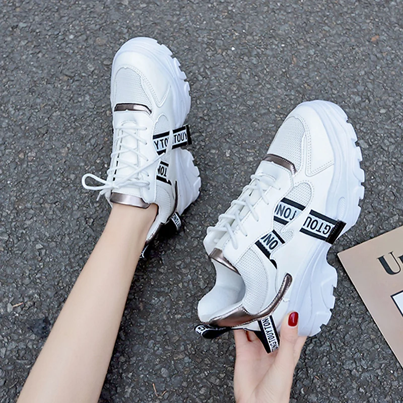 

Summer New Fashion Mesh Women Casual Shoes Comfortable Breathable Platform Shoes Woman Sneakers Ladies Trainers