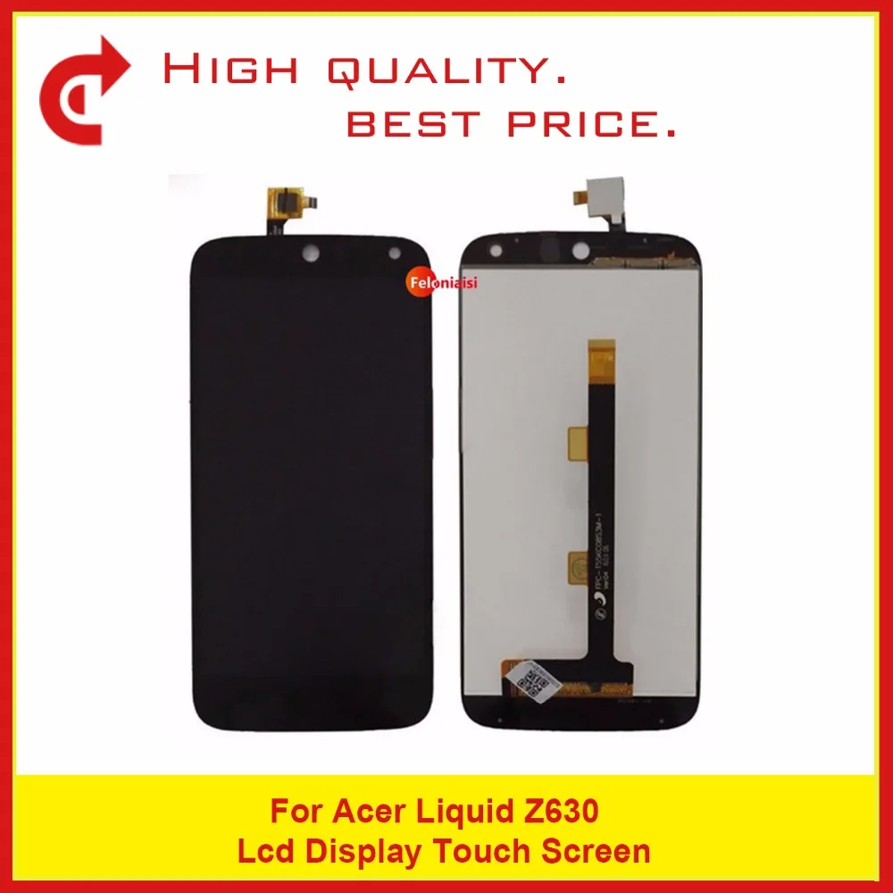 

High Qulity 5.5" For Acer Liquid Z630 LCD Display With Touch Screen Digitizer Sensor Panel Free Shipping