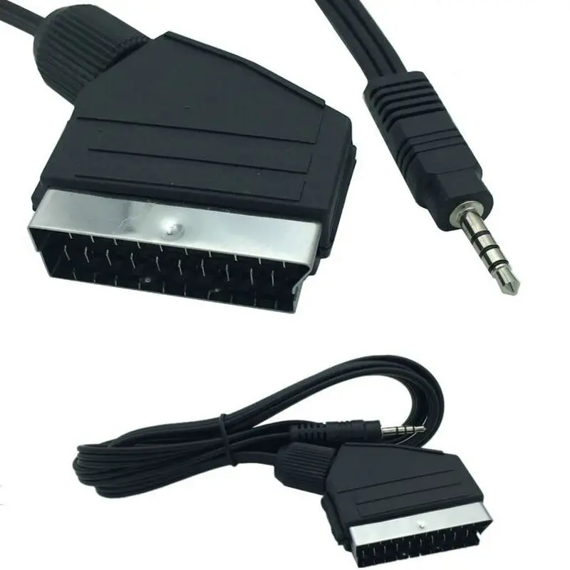SCART Male untuk DC 3.5 Mm Stereo Kabel 
