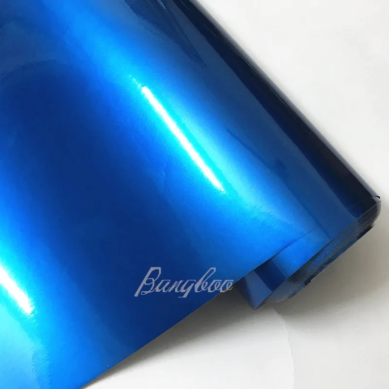 

1.52x20m Gloss Light Blue Metallic Vinyl Vehicle Car Wrap Decal Film Sheet Roll