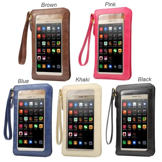 Shoulder Belt Strap Touch Screen PU Leather Case For Nokia 7 8 8.1 5.1 7.1 2.1 3.1 6.1 Plus,Microsoft Lumia 950 640 XL