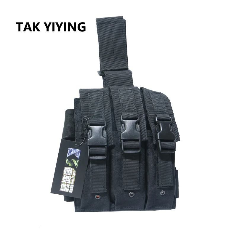 TAK YIYING тактический страйкбол Quick Release MP5 Drop Leg тройной маг Чехол держатель MOLLE Mag Чехол картридж Клип Чехол черный