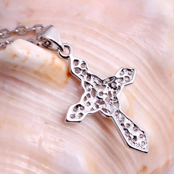 Подвеска в виде Креста для ожерелья серебро Pingentes 49% цепи женские Ожерелье Bijoux