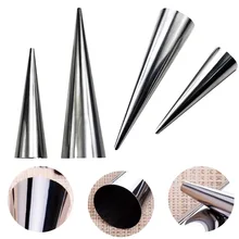 1 шт 9/12 см конусы для выпечки спиральные круассантные трубки Рог Хлеб выпечка торт форма для круассана из нержавеющей стали вкладыши для выпечки