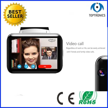 

Best selling android 5.1 bluetooth 4.0 3G smart watch with 512MB&4G big battery 900mAh standby 11 days GPS WIFI video call
