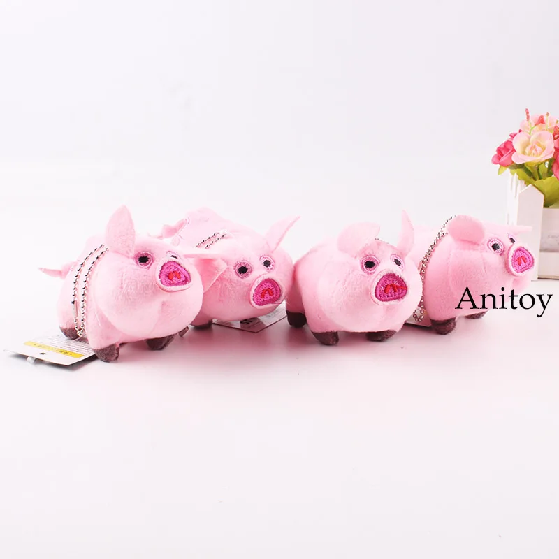

Cute Anime Plush Fabric Toy Gravity Falls Waddles Pendant Pink Pig Stuffed Doll Decoration Toy 10pcs/lot 12x6cm