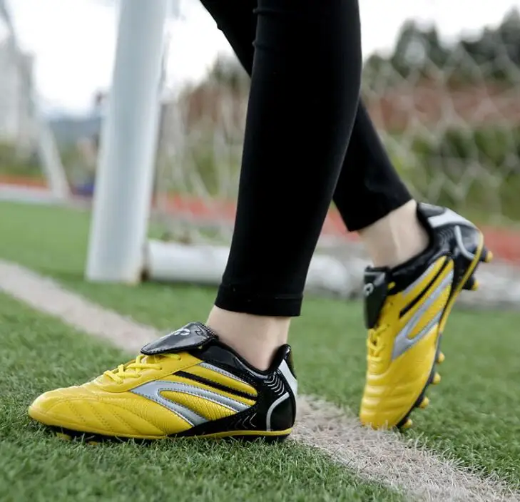 Новые подростковые износостойкие футбольные ботинки удобные амортизирующие Молодежные футбольные тренировочные ботинки размер 30-36