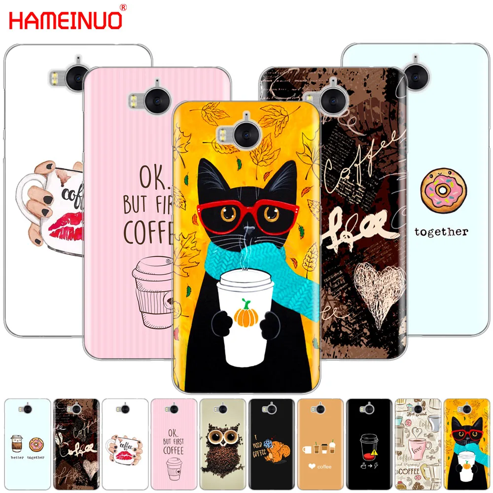 HAMEINUO чехол для сотового телефона с кофейным рисунком huawei honor 3C 4X 4C 5C 5X 6 7 Y3 Y6 Y5 2 II Y560