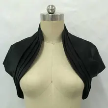 Настоящая фотография, кружевное болеро, свадебное болеро, жакет, болеро, черный атлас, De Renda, для невесты, для выпускного вечера, для матери, накидка