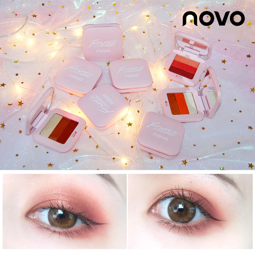 

1pcs 3 Color Gradient Eyeshadow Sand Drift Dish Eye Makeup Waterproof Mineral Powder Shimmer Eye Shadow Make up Cosmetics