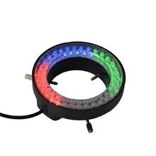 Регулируемый 60 Светодиодный кольцевой светильник 4 цвета осветительная лампа для промышленного микроскопа цифровая камера Лупа с адаптером питания переменного тока