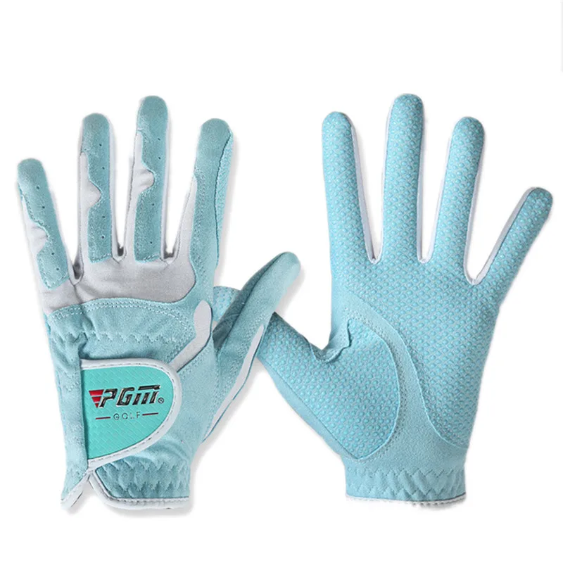 Перчатки Для Гольфа PGM женские перчатки левый и правый спортивные высокого качества нанометр ткань Гольф дышащая защита ладони