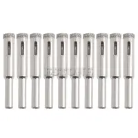 Forets à noyau revêtu de diamant 10 pièces, 5mm 6mm 8mm 10mm 12mm, scie à trous, carreaux de verre céramique marbre accessoires de travail 1