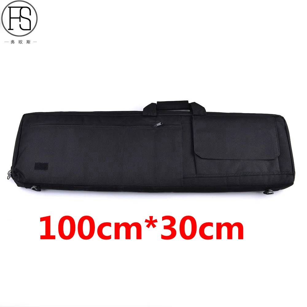 100CM Black 85 см 100 см пистолет сумка Тактическая Военная техника охотничья сумка Открытый страйкбол Спортивная винтовка Чехол кобура для пистолета защитный рюкзак - Цвет: 100CM Black
