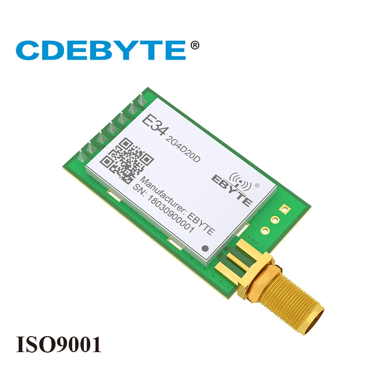 Высокоскоростная дуплексная антенна nRF24L01P 2 4 ГГц 100 мВт Ebyte E34 2G4D20D SMA uhf