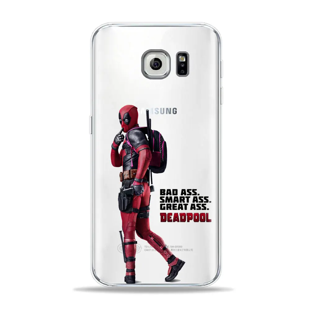 Забавный чехол для телефона Marvel Бэтмен Чиби Дэдпул для samsung S10 S8 S9 Plus S7 Edge A9 A6 A7 A5 TPU чехол для samsung A50 чехол - Цвет: TPU D1702